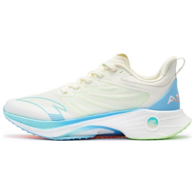 Anta Mach 3.0 Nitrogen Technology Shock Absorption Durable Lightweight Low-Top Running Shoes Women Running Shoes Ivory-White 122345583S-2