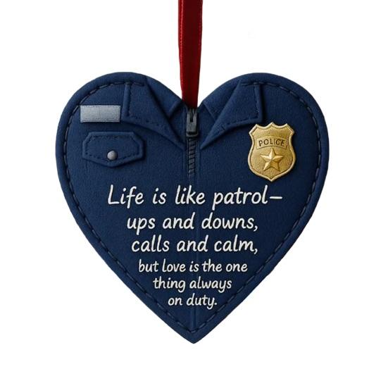 Occupational Love Heart Ornaments Heart Ornament to Honor Chef/Teacher/Builder/Firefighter for Christmas Tree Decor