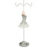 Earrings Necklace Princess Dress Stand Display Iron Mannequin Princess Jewelry Rack Pine Green 3