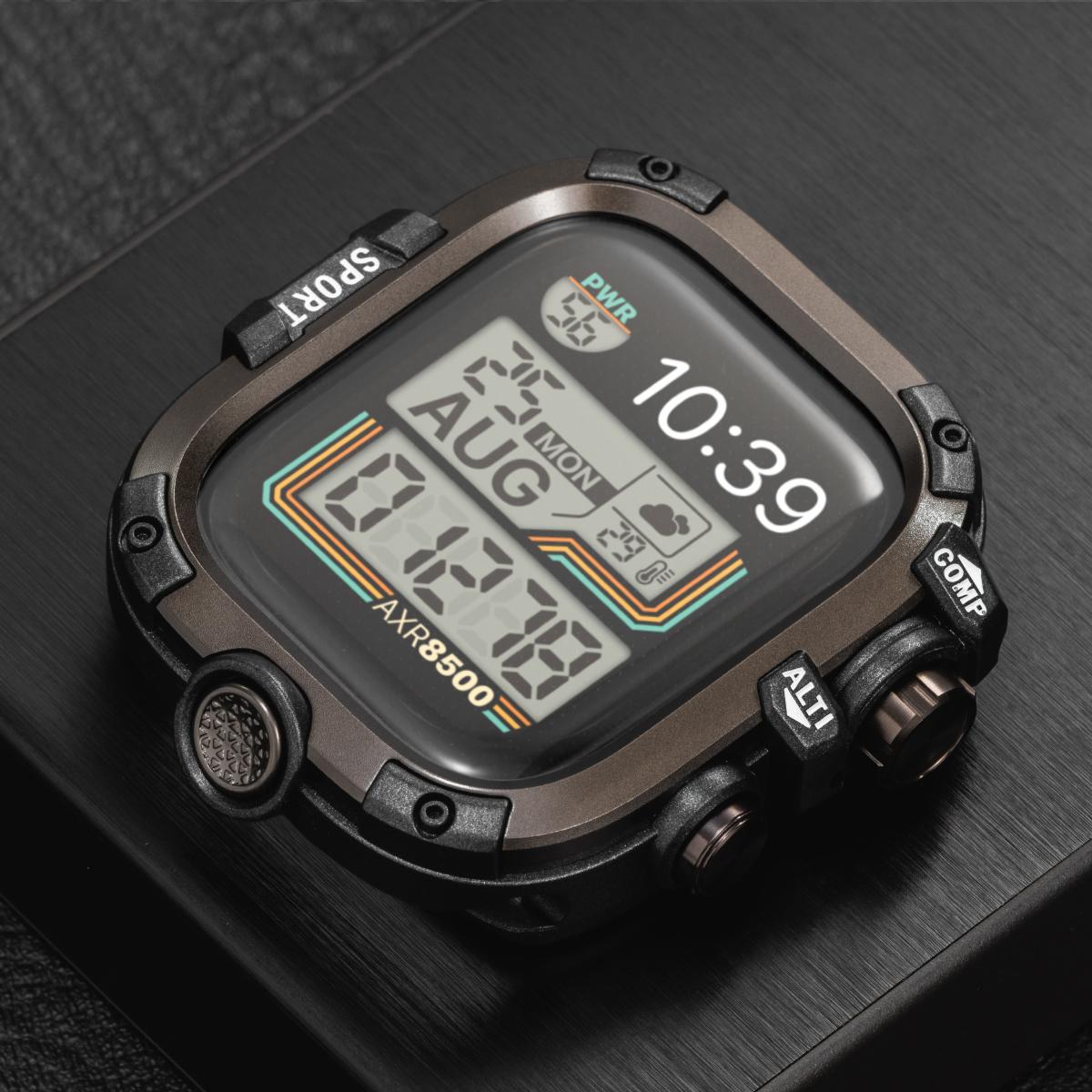 

Водонепроникний металевий+PC бампер для Apple Watch Ultra 49мм 46мм 45мм 44мм захисна кришка з плівкою для iWatch 10 9 8 7 6 SE Ultra 2-1 49mm