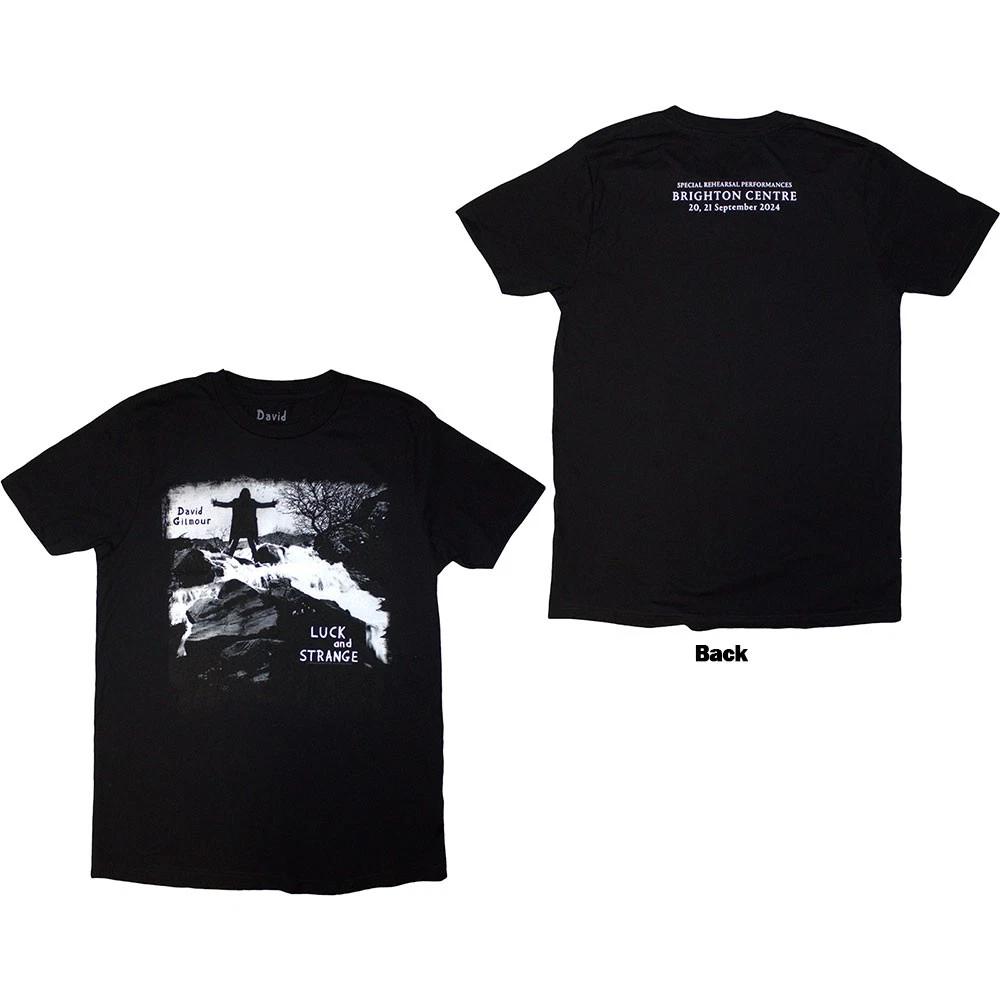 David Gilmour Luck & Strange Album Brighton T-Shirt Black New XXL