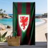 Wales Rugby Aufdruck Strandtuch Weich Tragbar Schnell?Trockenes Handtuch für Pool Sommerurlaub Outdoor Sport