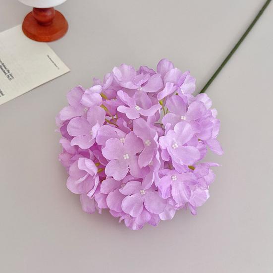 Hydrangea Artificial Flowers 29.13" Real Touch Faux Hydrangea with Long Stems for Home Office Decor Wedding Party Centerpieces Floral