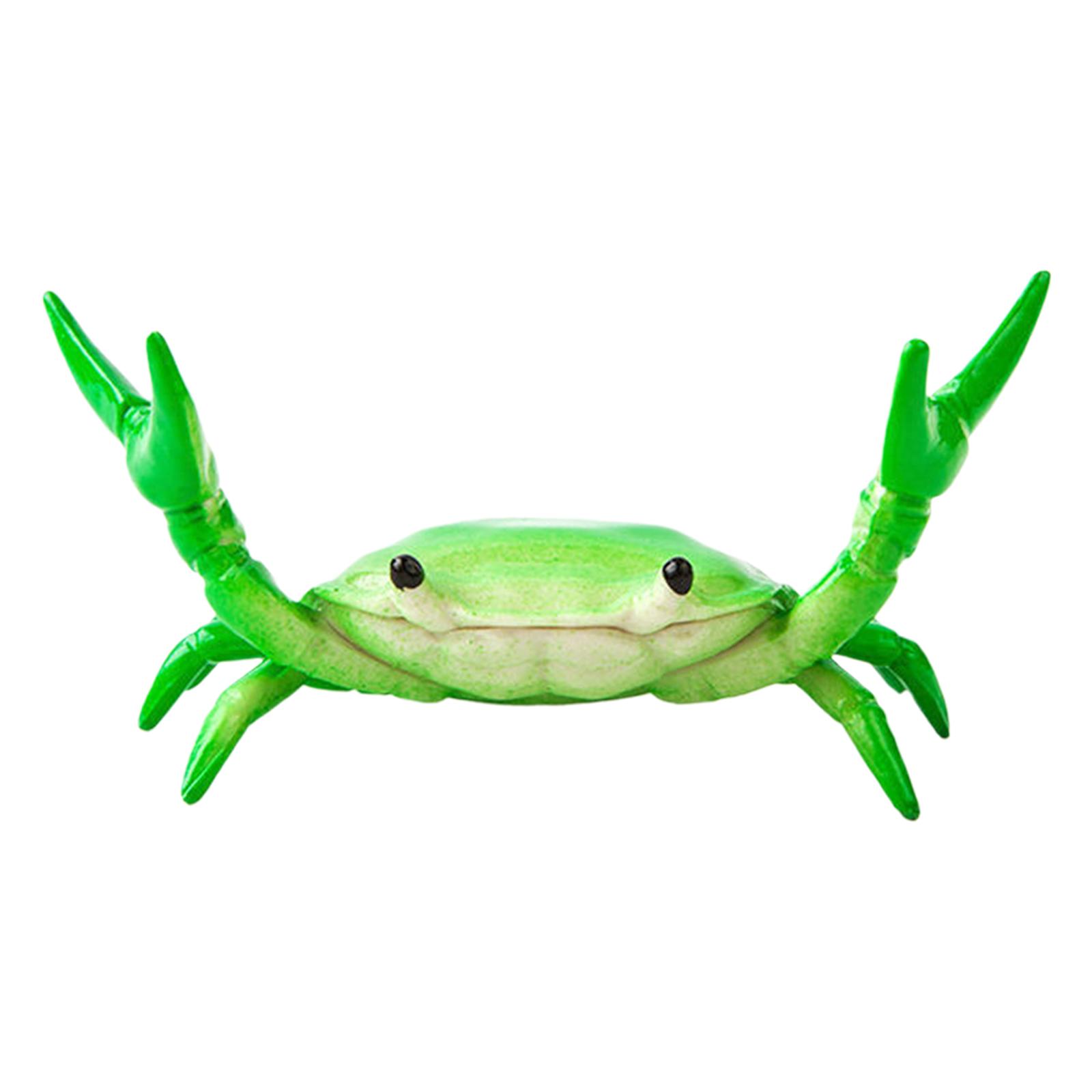 Cute Crab Shape Pen Holder Creative Design Weightlifting Crab Pen Holder Pen Holding Bracket Pencil Storage Stand Desk Decor