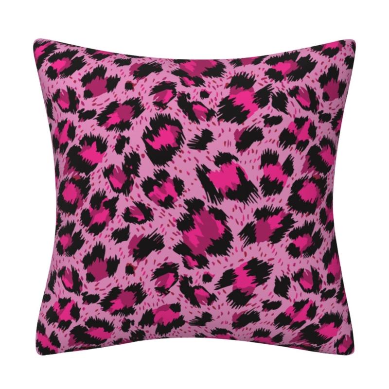 Velvety Pillow Covering Protectors Leopard Print Throw Pillowcase Polyester Cushion Cover Living Space Accent 657₽
