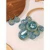 New Fashionable Aluminum Wire Turquoise Teardrop Elegant Vintage Boho Necklace