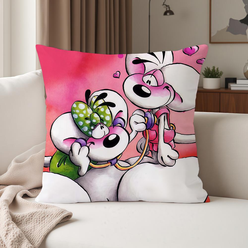 Cartoon D-Diddl Rat Pillow Case Suitable For Bedrooms Living Rooms Cars Home Decoration