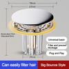 Plastic Floor Drain Filter Mesh Hair Trap Anti-clog Washbasin Bounce Core Sealing Cover Multifunctional Sink Strainer