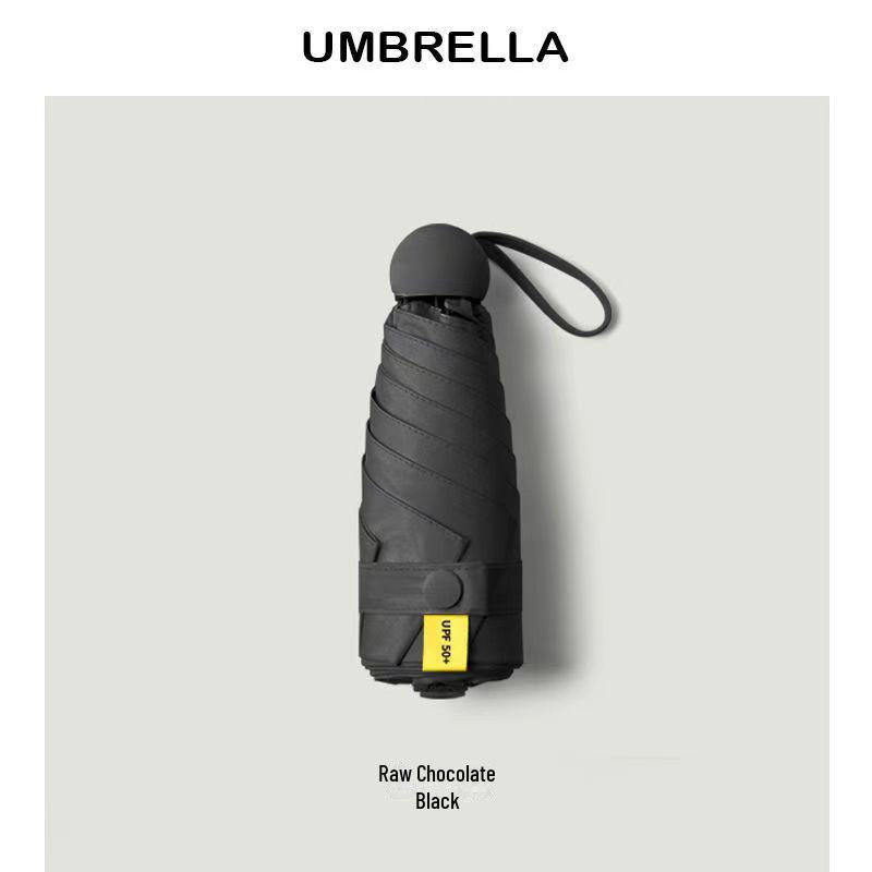 5-Fold Ultra-Light Black Glue UV Protection Customizable Parasol Umbrella