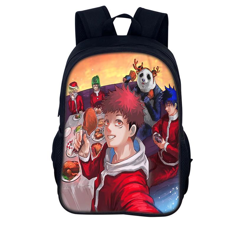 Jujutsu Kaisen Backpack For Men And Women Durable Nylon Casual School Travel Bag