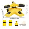 Professional Linkable Sprinkler System For Farms And Gardens 3 Sprayer Heads With Auto Rotation Technology
