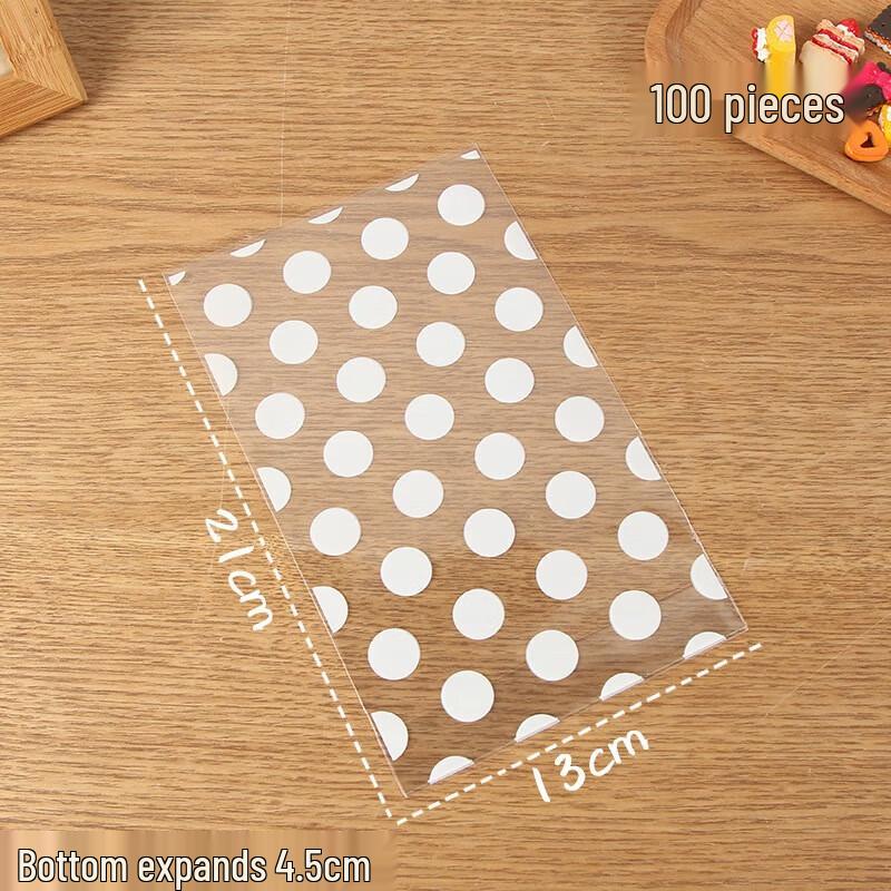 

Пакеты с плоским дном, стоячие, в горошек