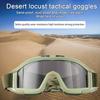 Óculos de Airsoft Óculos Desert Locust Óculos de Segurança Antiembaçante Óculos Táticos Resistentes a Impactos com 3 Lentes Intercambiáveis para Ciclismo ao Ar Livre