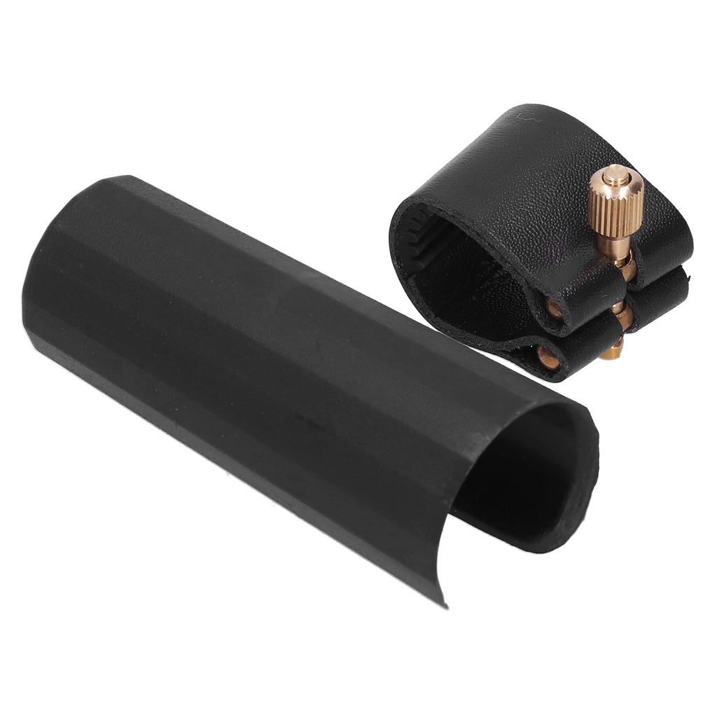 Ligaturní spona Odolná kompaktní PU kůže s plastovým uzávěrem pro alt saxofonový klarinet