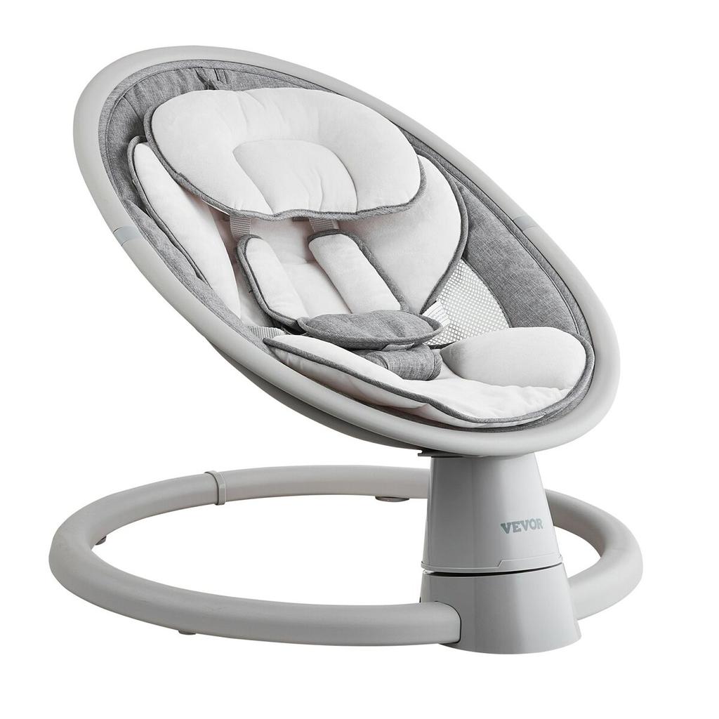 Baby Swing for Infants 5 Speeds Remote Control Bluetooth Lullabies Cushion