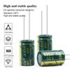 Hliníkový elektrolytický kondenzátor 50V 1UF 4,7UF 10UF 22UF 47UF 100UF 220UF Vysokofrekvenčné kondenzátory s nízkym ESR DIY 2000 hodín dlhá životnosť