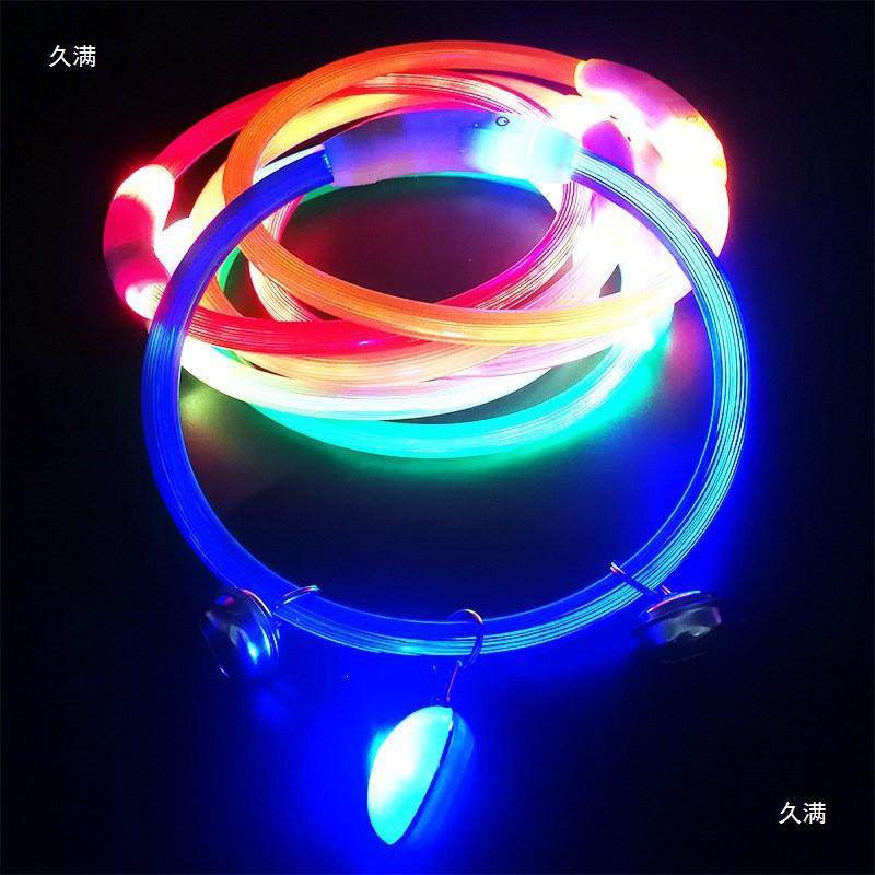 USB Rechargeable LED Dog Collar Glowing Pet Necklace Small Medium Large Dogs Anti-lost Night Safety