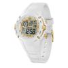 Authorized Ice-Watch Watch, Men's and Women's, 023266, Ice Digit Explorer, Magical White Gold, Small, 40mm, Digital