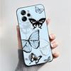Per Oscal Tiger 12 13 Custodia Moda Farfalla Fiore Nero Morbido Silicone Custodia per Telefono per Blackview Oscal Tiger12 Tiger13 Cover