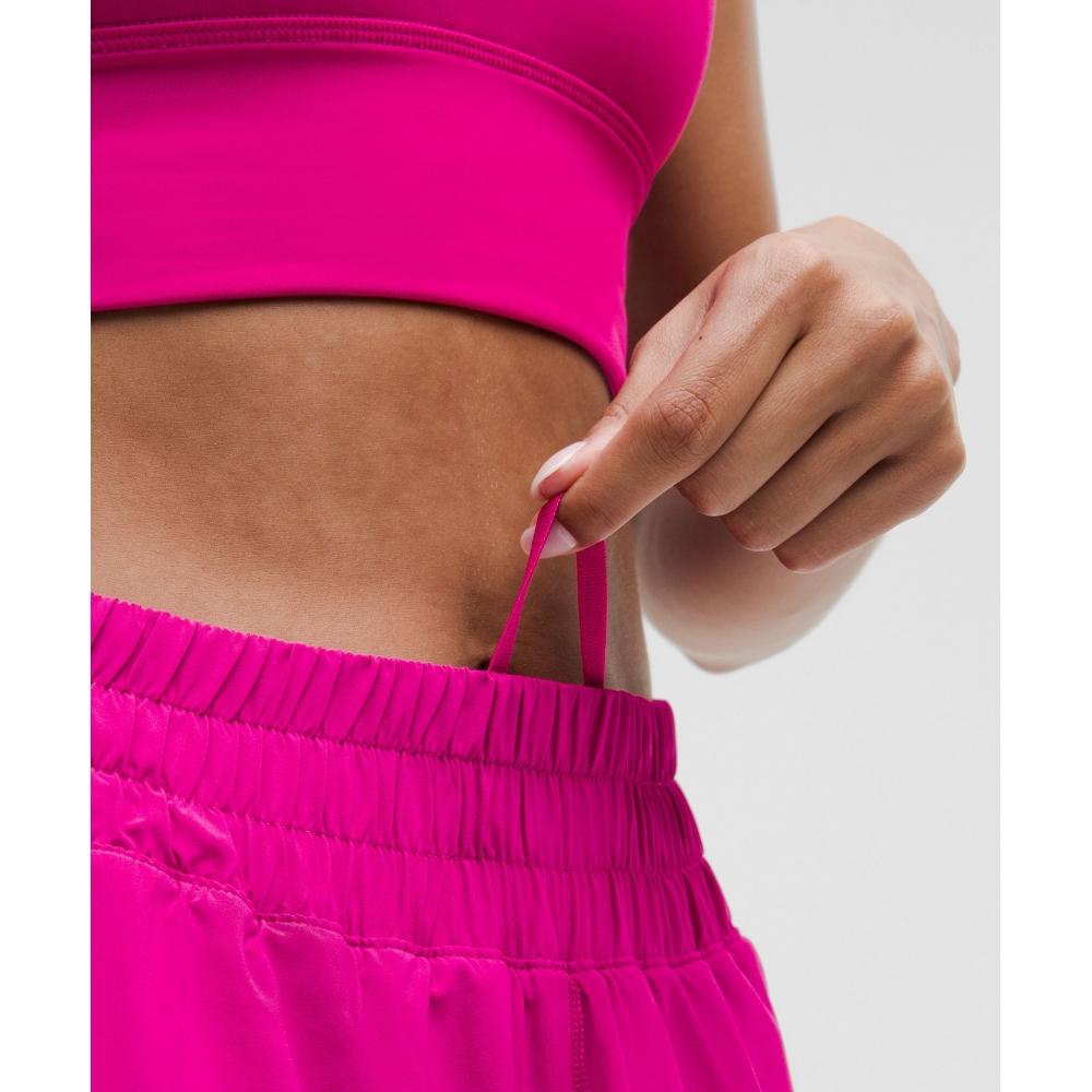 Lululemon Track That High Rise Lined Short 5  Ripened Raspberry