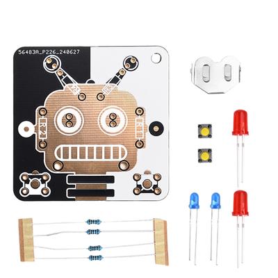 1 Stück DIY Roboter Elektronik Bausatz Zum Zusammenbau Für Anfänger Schweißen Lernen Spaß Lichtröhre LED Modul DIY Bausatz Kreatives Geburtstagsgeschenk