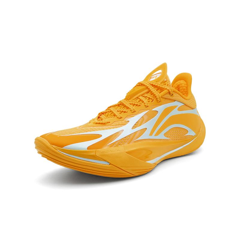 Li Ning Sonic 13 V2 Xu Jie Edición PE Amortiguación Ligera Soporte Estable Zapatillas Deportivas Zapatillas de Hombre Cromo-Amarillo ABAV075-11
