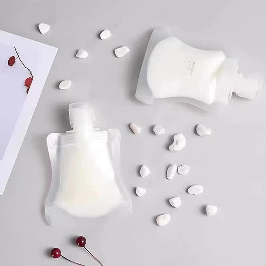 Pachet 12 Pungi Lichide Reumplabile Etanșe Pungă Stand-up 30/50/100ml Pungă Squeezeable pentru Sub-ambalare Șampon