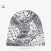 Unisex Paisley Cotton Cuffed Beanie: Spring/Summer Double Layer Stretch for Trendy Street Dance Fashion