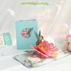 Elegant 3D Hummingbird and Florals Greeting Card Invitation Card for Birthdays Weddings and Holidays Handmade Postcard