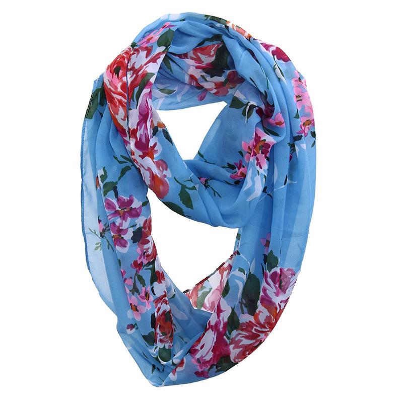 

Korean Women Floral Chiffon False Collar Neck Guard Scarf Print Bib Summer Breathable Protect Cervical Lace Sunscreen Snood Q11