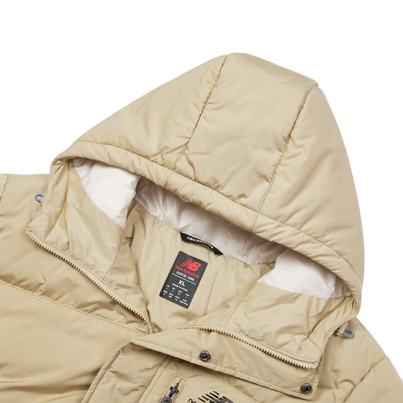 New Balance Down Jackets Men's Apricot Hooded Moderate Other AMJ13333-HNA