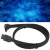 Serial ATA Cable 7P Elbow Hard Disk Data Cable Serial ATA3.0 Adaptor with Colored Mesh Line  
