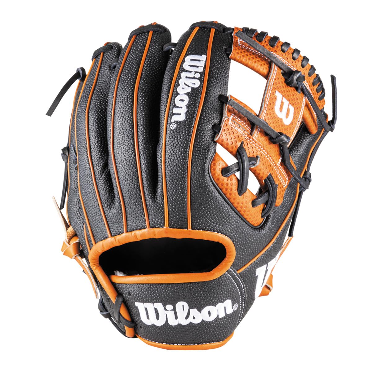 

Wilson Wannabe Hero DUAL Baseball Glove for General Thumb for Two Fingers in Pinky Original Copper SS Use, Infield, Pad/Recommended Position/US Model,