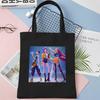 Cartoon K Pop Demon Hunters Women's Shoulder Pouch Fashion Canvas Bags Adorable Tote Bags Printed Handbag Shopping Bags Birth Date Gifts