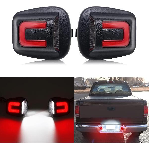 LED License Plate Light Replacement for Dodge Dakota 1997-2011,Dodge Ram Dakota 2011,Mitsubishi Raider 2006-2009,Rear Bumper Tag Number Lamp Assembly