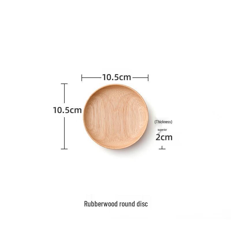 Rubberwood Round Dessert Serving Tray