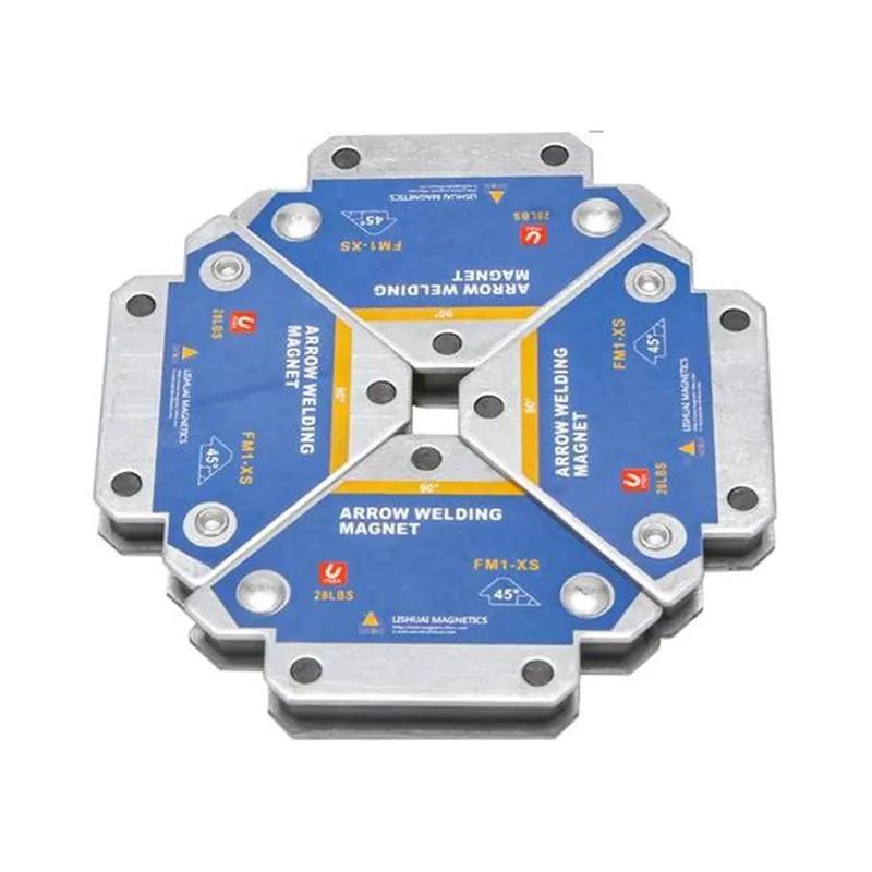Magnetic Holder for Welding 49.99 Kg 4 Pcs. Corner Stopper I Positioner. Ferrite Magnetic Lokator for Svarochnykh Work I Pripoya (payki)