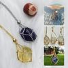 Crystal Cage Necklace Fashionable Metal Chain Neckwear Women Men Collecting Stone Holder Neckchain Jewelry Silver/Gold