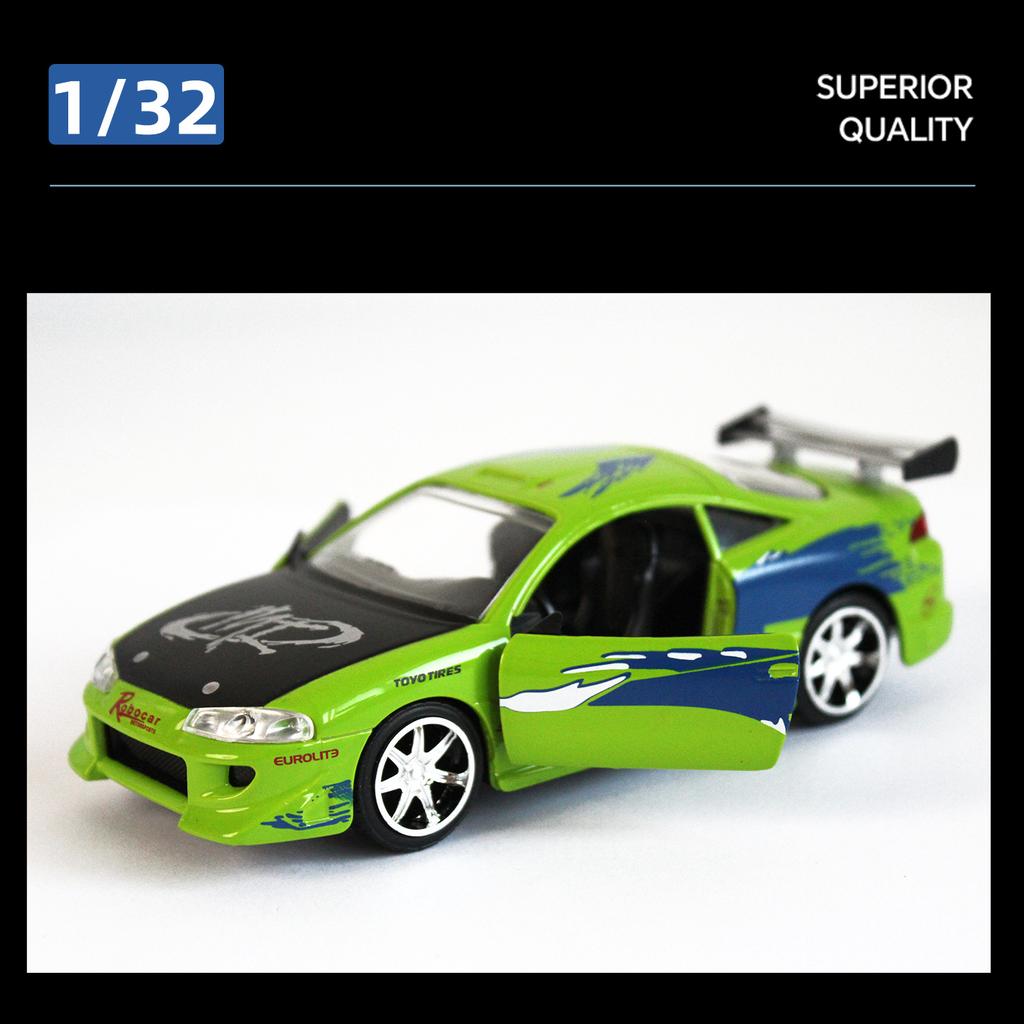 JADA 1:32 Brian Eclipse 1995 Alloy Car Diecasts & Toy Vehicles Car Model Miniature Scale Model Car Toys For Children