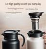 316 Stainless Steel Insulated Kettle with Tea Infuser - Small Capacity, Ideal for Home or Office Use
