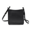 Le Foulonné 20 Leather Solid Color Detachable Shoulder Strap Zipper Crossbody Bag Small Women Bags Black 10138021001