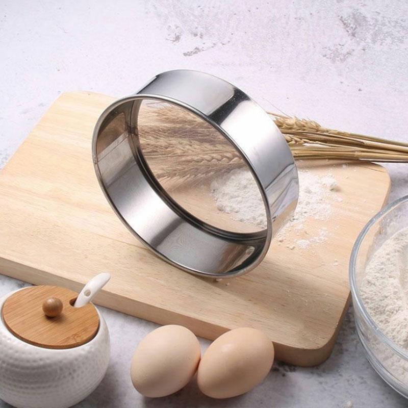 Kitchen Tools Fine Mesh Flour Sifter Professional Round Stainless Steel Flour Sieve Strainer Sifters Best For Kitchen Baking