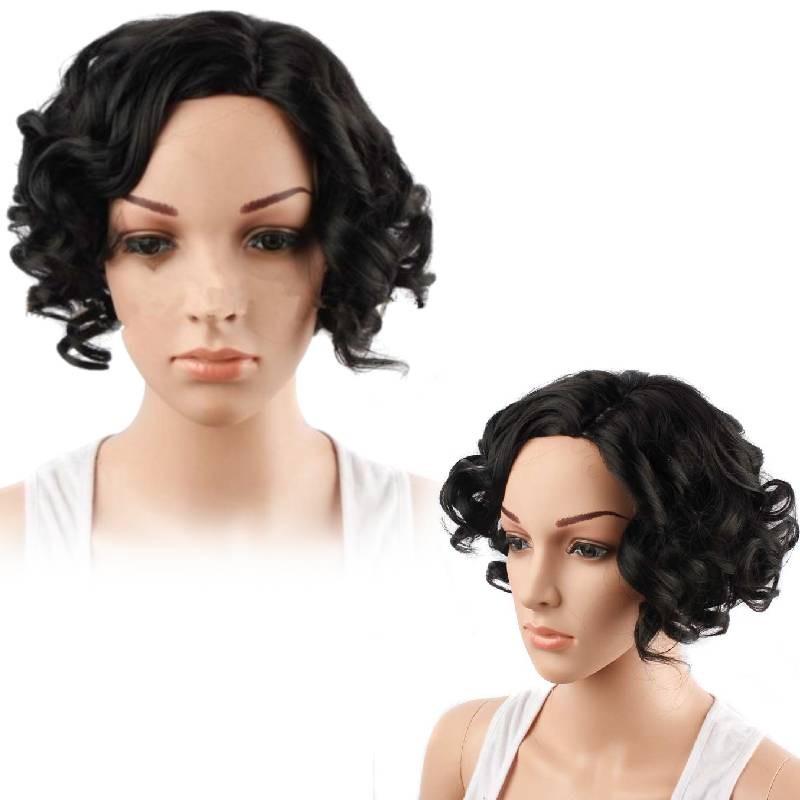 Unique African Short Curly Wig For Women Made With High-temperature Fiber Soft And Stylish