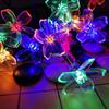 Solar String Lights 5M 7M 12M 22M Cherry Blossoms Garden Lights LED String Light Outdoor Fairy Lights Street Flower Garland