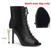 2053 New Fashion Women Thin High Heels Dance Shoes Comfort Peep Toe Boot Indoor Suede Sole Customizable Sexy Stilettos Booties