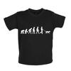 Evolution of Man Dog Walking - Baby Kids Boys Girls Unisex T-Shirt / Babygrow - Dogs Labrador Pet Pets