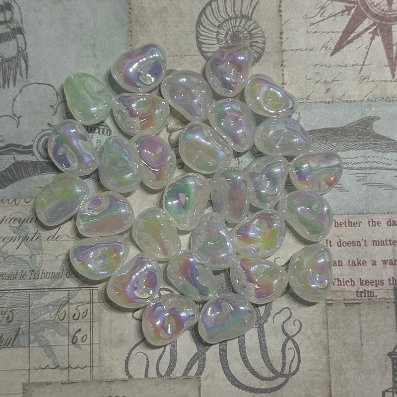 Acrylic UV Iridescent Mermaid Beads for DIY Necklaces and Bracelets 11mm x 13mm