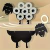2026 New Metal Iron Table Tissue Box Holder Creative Big Eye Sheep Storage Stand