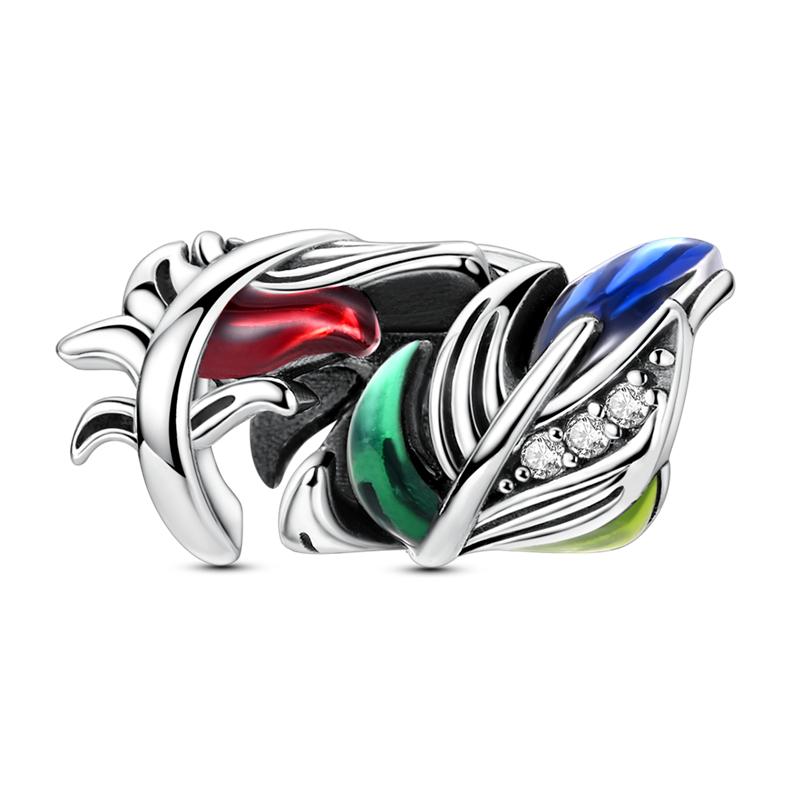 Copper Colorful Sunflower Dog Boys Gift Items Butterfly Aircraft Earth Charms Fit Original Pendant Jewelry Make Up