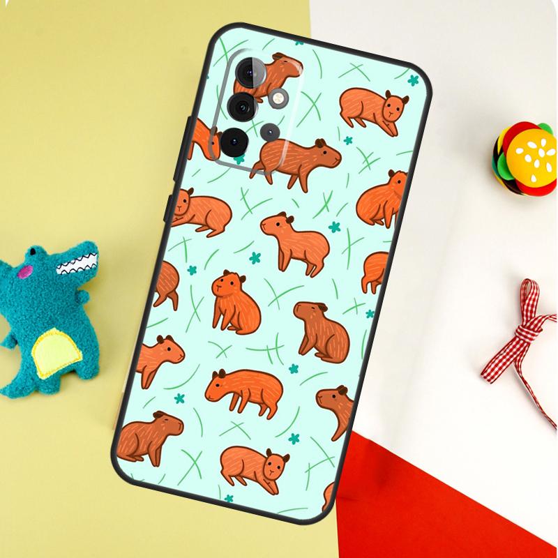 Capybara  liebes Tier Für Samsung Galaxy A54 A34 A14 A55 A35 A15 A53 A33 A13 A05 A06 A16 A22 A32 A52 Handyhülle